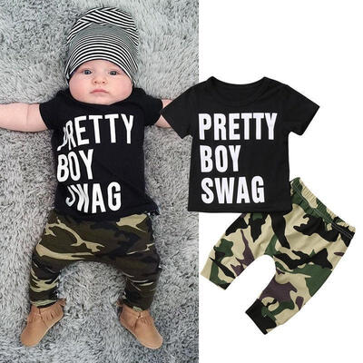 

Toddler Kids Baby Girls Outfit Clothes T-shirt TopsLong Pants Trousers 2PCS Set