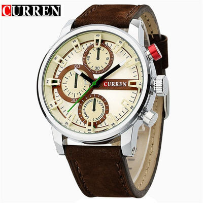 

CURREN 8170 Casual Business Watch Quartz Wristwatch With Leather Strap For Men