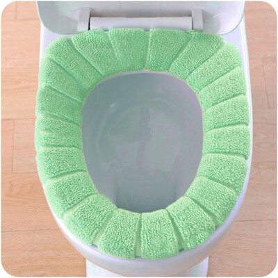 

〖Follure〗Comfortable Velvet Coral Toilet Seat Cover Standard Pumpkin Pattern Cushion