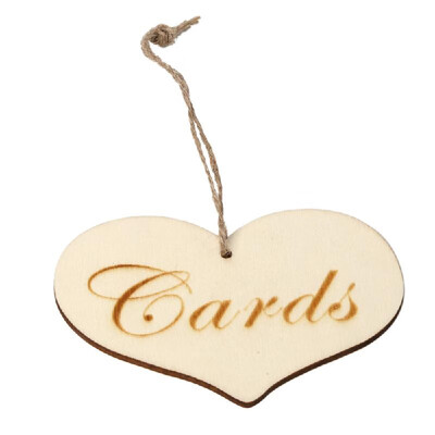 

DIY Wooden Cards Sign Wedding Party Table Standing Board Hanging Decoration