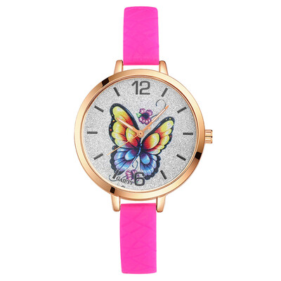 

Watch Butterfly Dial Quartz Watch GAIETY Brand Fashion Watch Silicone Strap