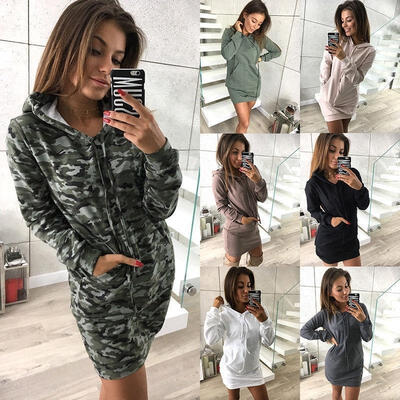 

Women Ladies Hoody Sweatshirt Long Sleeve Sweater Hoodies Jumper Winter Dress