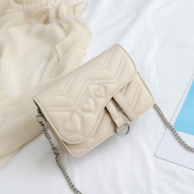 

2019 new Korean fashion womens bag chain shoulder Messenger bag wild embroidery line small square bag senior sense of foreign tide