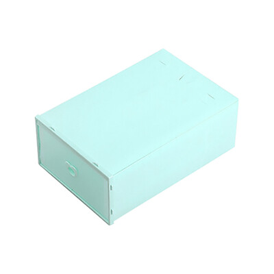 

Gobestart Foldable Shoe Box Storage Plastic Transparent Case Stackable Organizer 3Pcs