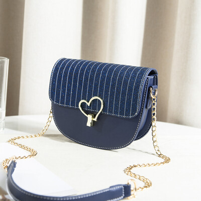 

Summer one-shoulder ladys fashion simplicity of the Korean version of INS Baitao Chain Slant Bag in