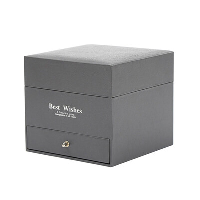 

Engagement Ring Necklace Holder Paper Box Drawer Jewelry Surprise Gift Case