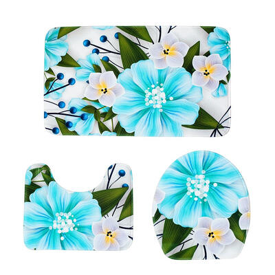 

3pcsset Non Slip Water Absorb Floor Rugs Carpet Bath Mats Bathroom Pad