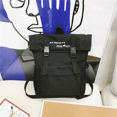 

The ancient feeling girl bag female college students backpack Korean tide high school large capacity simple Joker campus backpack