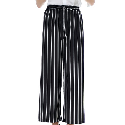 

Womens Ladies Loose Pants Palazzo Wide Leg Baggy Crop Casual Work Trousers OL