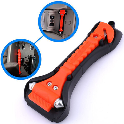 

2 in 1 Car Safety Hammer Seat Belt Cutter Emergency Hammer Bracket High Quality