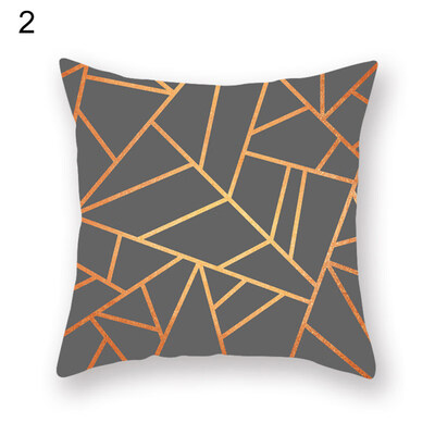 

Line Triangle Geometric Pattern Pillow Cover Cushion Case Home Car Sofa Decor