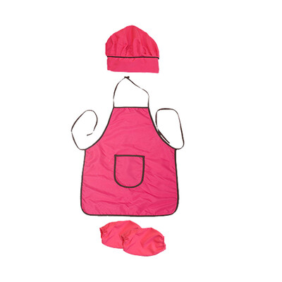 

Siaonvr Children Waterproof Cartoon Kitchen Cooking Bib Apron Apron Sleeve 3 Set