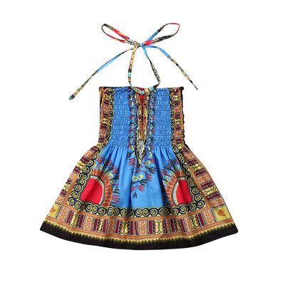 

Toddler Baby Girl Kid African Style Bohemia Dress Summer Sundress Skirt