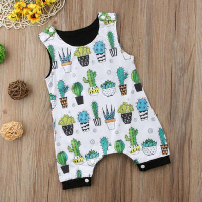 

Newborn Infant Baby Boys Girls Cactus Romper Jumpsuit Bodysuit Sunsuit Outfits