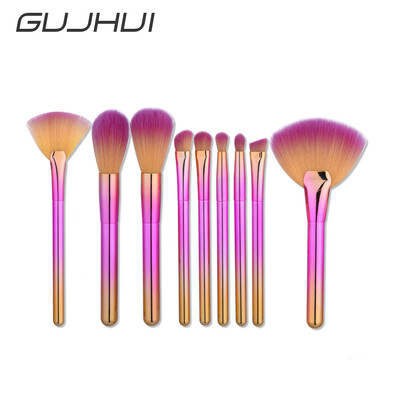 

〖Follure〗9Pcs Blending Pencil Foundation Eye shadow Makeup Brushes Eyeliner Brush