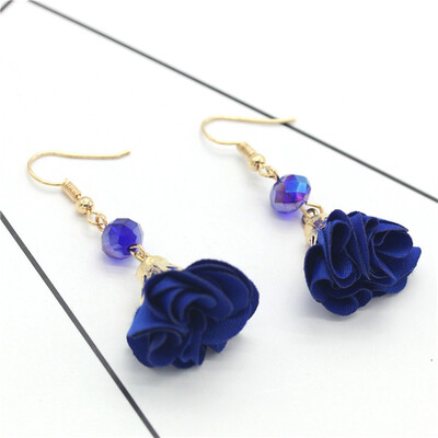 

Olaru Vintage Long Flower Crystal Stud Earrings Fashion Extendy Cute Earring for Women Brincos Drop Shipping Bijoux Female hOT