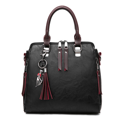 

JHD Womens Fashion Handbag Beautiful Lady Crossbody Bag Elegant Pu Leather One Shoulder Handbags Shopping Bag black