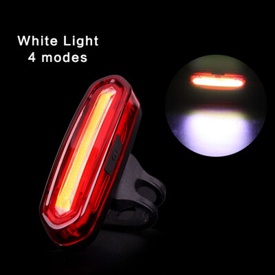 

Bicycle Light High Brightness COB IPX6 Waterproof USB Rechargeable Bike Front Tail Rear Warning Light Lighting Tool