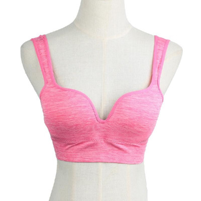 

Fashion Women Sports Bra Padded Seamless Cropped Top Gym Bra Yoga Vest