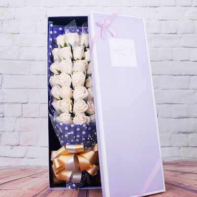 

Gobestart Soap Rose Flower Jewelry Storage Gifts Box Valentines Mothers Day Gift 33PcsBox