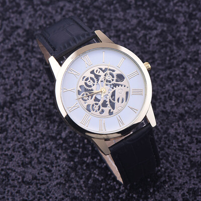 

Mens hollow belt quartz watch non-mechanical watch custom explosion models