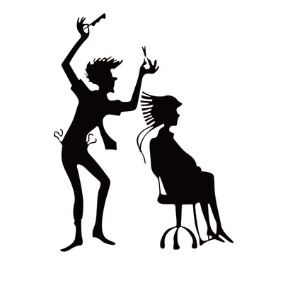

Wall Decals Hair Salon Barbershop Hairdressing Nail Salon Sticker DIY PVC Murals Wall Tatto Wall Decoration