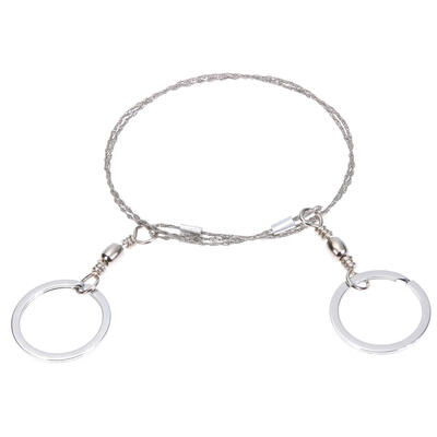 

4-Strand Stainless Steel Wire Saw Fret Saw Outdoor Emergency Survival Gear