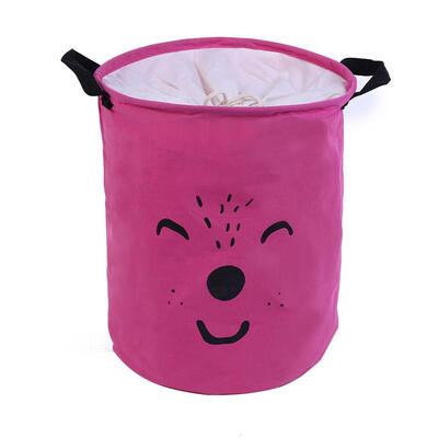 

Fold Waterproof Cartoon Cotton Linen Drawstring Dirty Clothes Storage Bag