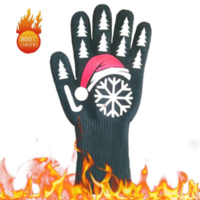 

BBQ Gloves Heat Resistant Grill Gloves Insulated Oven Mitts Non-Slip Gloves for Cooking Baking Smoker Fireplace