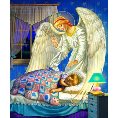 

5D DIY Full Drill Diamond Painting Angel Cross Stitch Embroidery Mosaic Kit