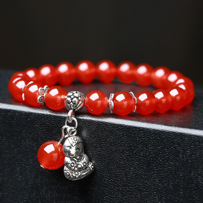 

Zodiac bracelet red female models wild fashion bracelets
