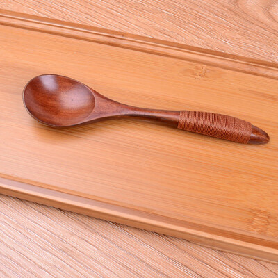 

Gobestart Wooden Binding Spoon Stirring Spoon Environmental Portable Kitchen Supplies