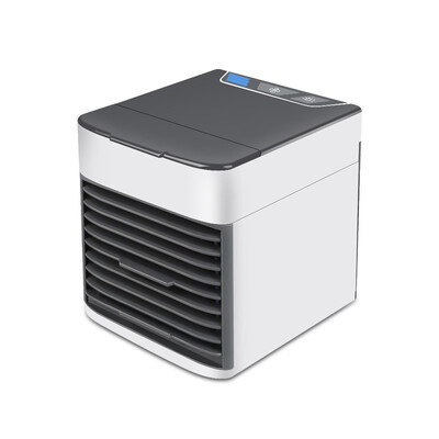 

KBAYBO Mini portable USB Air Conditioning summer Fan wind natural ventilator Air Cooler fans with 7 Colors LED light for Home