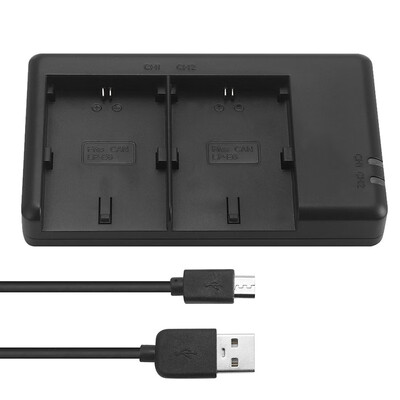 

ENERGYFIT Dual USB Charger for Canon LP-E6 LP-E6N Battery&Canon EOS 5DS 6D 7D 60D 70D 80D 60Da 5D Mark II III IV 7D Ma