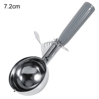 

Stainless Steel Fruit Mash Ice Cream Ball Scoop with Plastic Handle Kitchen Tool