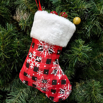 

Tailored Christmas Tree Pendant Christmas Snow Flower Socks Gift Bag