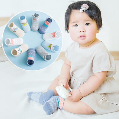 

Fashion 5 Pairs Newborn Baby Boy Girl Cartoon Cotton Socks Infant Toddler Kids Soft Sock