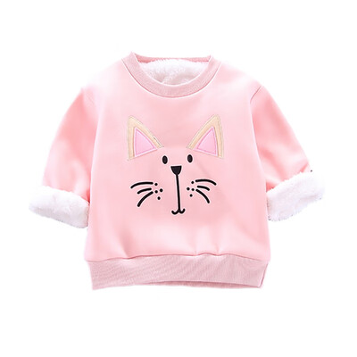 

Autumn Baby Girl Boy Sweatshirt Thicken Outerwear Cartoon Casual Sweatshirt Kids Coat Outfits Tops Comfort