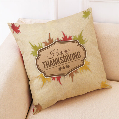 

Tailored Thanksgiving Gifts Pillowcase Happy Fall Pillow Cover Home Decoration 18x18Inch