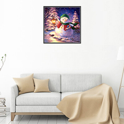 

Siaonvr 5D Diamond Painting Christmas Snowman Embroidery DIY Cross Stitch Home Decor