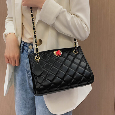 

Ins super fire small bag 2019 autumn new wave Korean version of the wild rhombic chain bag ladies shoulder Messenger bag