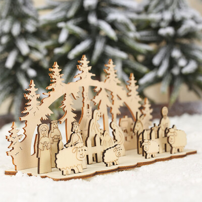 

Siaonvr High Quality Beautiful New Merry Christmas Wooden Ornaments Decoration For Home