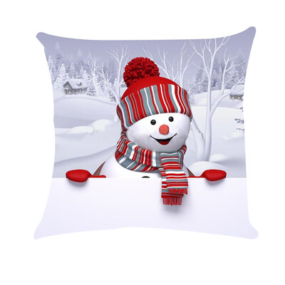 

Tailored Christmas Snow Happy Santa Claus Super Soft Pillow Case Cushion Cover