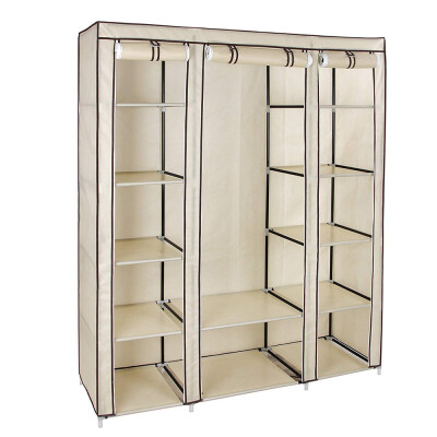 

Gobestart Non-woven Fabric Assembled Clothes Wardrobe Clothing Storage Closet Organizer