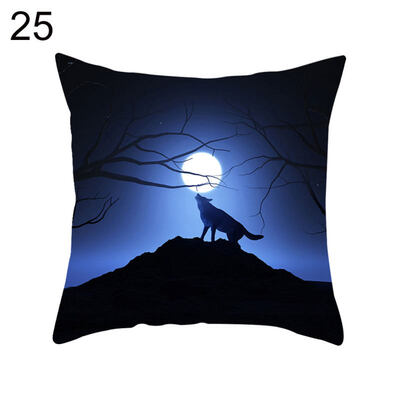 

Halloween Pumpkin Ghost Bat Trick or Treat Cushion Cover Pillow Case Sofa Decor