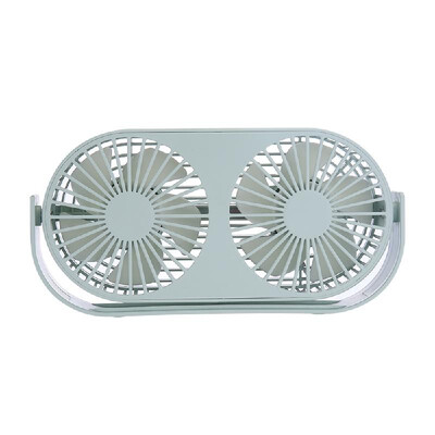 

Desk Type Summer Aromatherapy 3 Gears Wind Speed Home Office USB Mini Electric Double Leaves Desktop Fan
