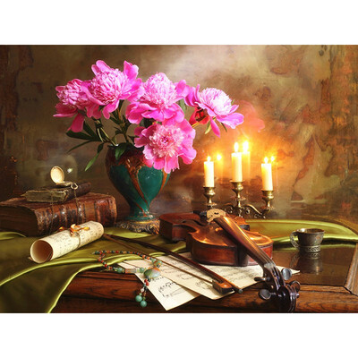 

Diamond Painting New 2019 Square&Round Stones Flower DIY Full Diamond Mosaic Plant Diamond Art Home Decoration