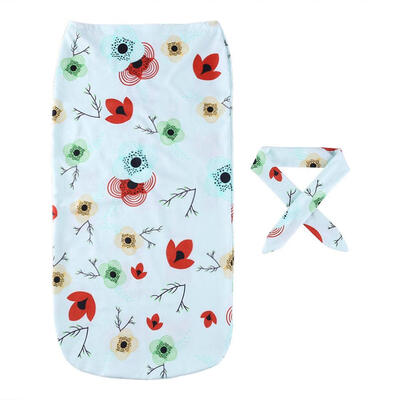 

Winter Newborn Baby Cartoon Sleepsacks Stroller Sleeping Bag Headband Suit