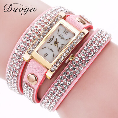 

Square head watch ladies circle table duoya brand female models bracelet watch