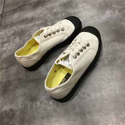 

2019 summer new trend canvas shoes female versatile student Korean version of Hong Kong wind ins board shoes female